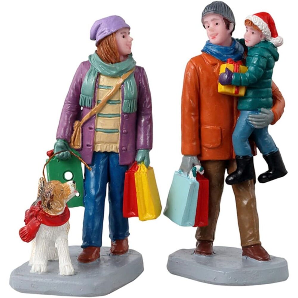 Lemax Village Collection "Holiday Shoppers" Figurine Set of 2 (#12016)
